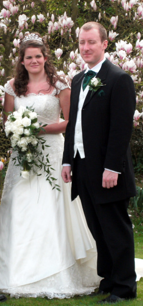 Photograph of Matt Duggins at his wedding.